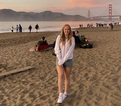 Foriegn exchange student Sophie Madeleine  at Golden Gate Bridge 