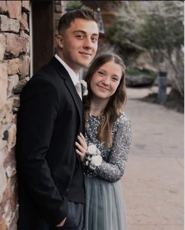 Cade and his date Aylie before the dance. 
