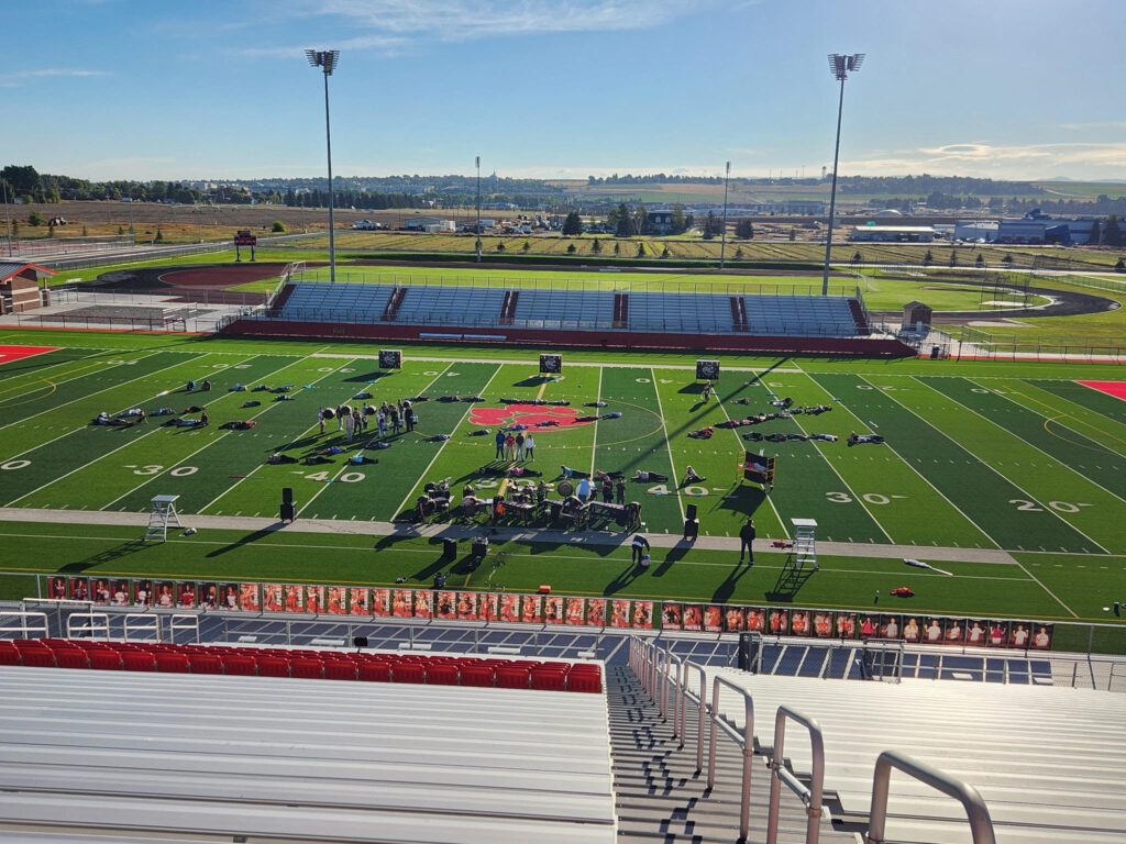 Marching band’s first step-offs